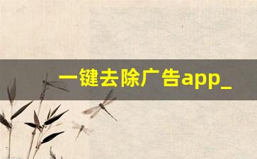 一键去除广告app_清除广告的软件下载