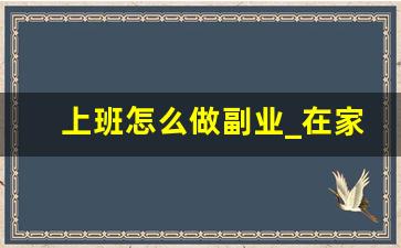 上班怎么做副业_在家赚钱的副业