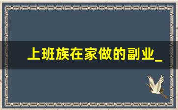 上班族在家做的副业_有在家就能做的工作吗