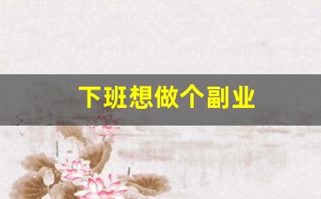 下班想做个副业