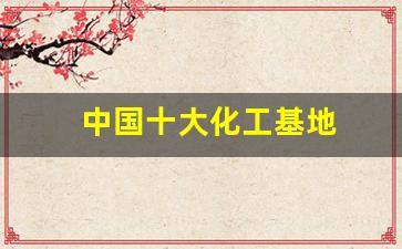 中国十大化工基地