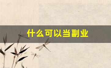 什么可以当副业