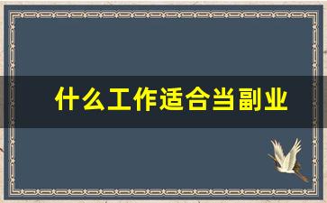什么工作适合当副业