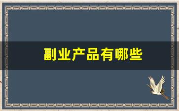 副业产品有哪些