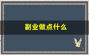 副业做点什么