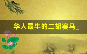 华人最牛的二胡赛马_中国二胡最顶级大师赛马
