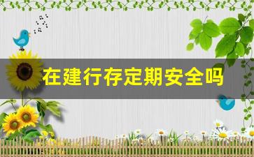在建行存定期安全吗