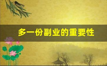 多一份副业的重要性