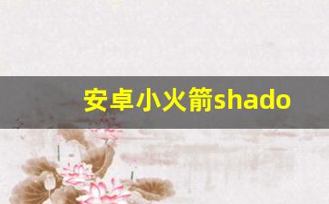 安卓小火箭shadow安装