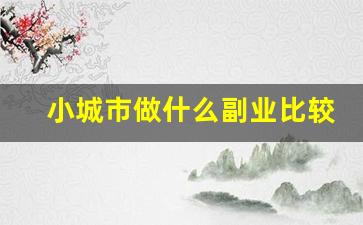 小城市做什么副业比较好