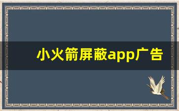 小火箭屏蔽app广告规则