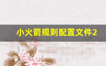 小火箭规则配置文件2023_小火箭屏蔽app广告规则