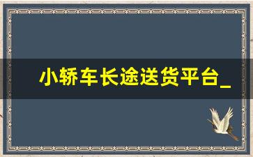 小轿车长途送货平台_货拉拉软件下载