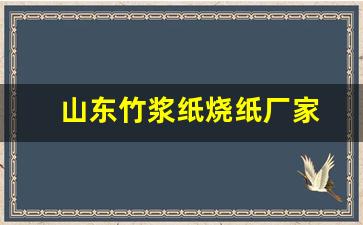 山东竹浆纸烧纸厂家