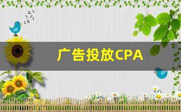 广告投放CPA
