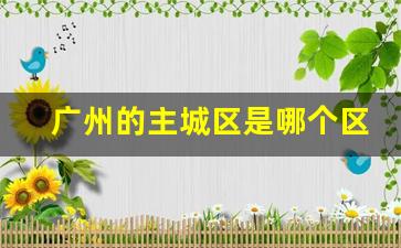 广州的主城区是哪个区