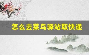 怎么去菜鸟驿站取快递
