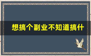 想搞个副业不知道搞什么好