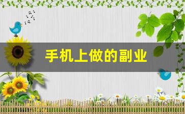 手机上做的副业