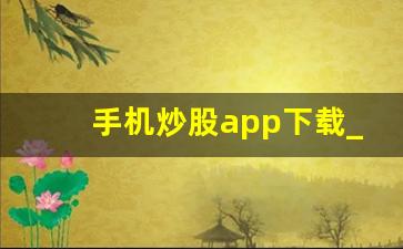 手机炒股app下载_财盛证券app下载