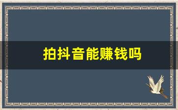 拍抖音能赚钱吗