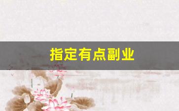 指定有点副业