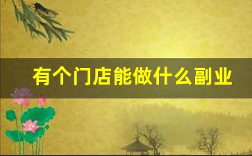 有个门店能做什么副业_适合负债者的10个副业