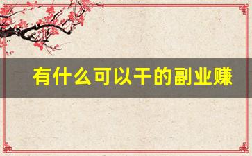 有什么可以干的副业赚钱_有哪些可以赚钱的副业