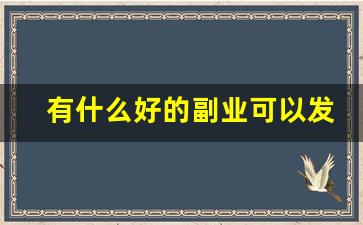 有什么好的副业可以发展_如何发展副业赚钱