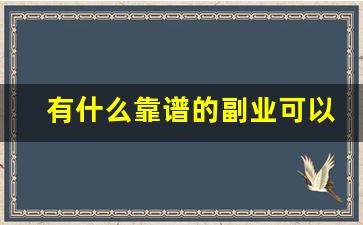 有什么靠谱的副业可以做_靠谱的副业平台