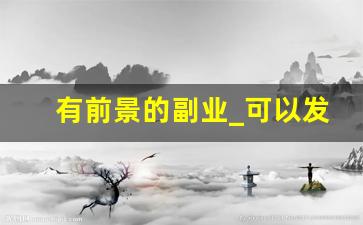 有前景的副业_可以发展的副业