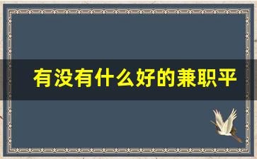 有没有什么好的兼职平台_有没有什么比较好的网上兼职