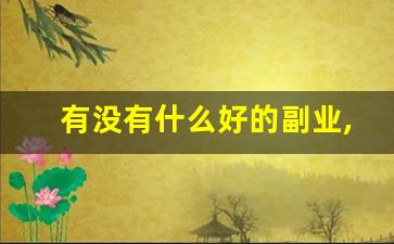 有没有什么好的副业,推荐下_有没有什么好的兼职平台