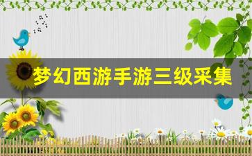 梦幻西游手游三级采集考核答案