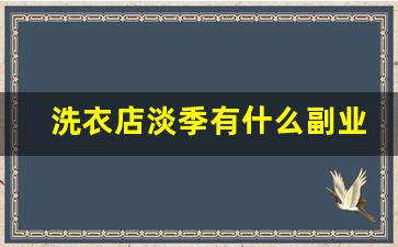 洗衣店淡季有什么副业