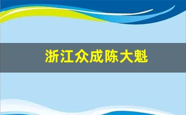 浙江众成陈大魁