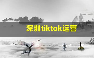 深圳tiktok运营