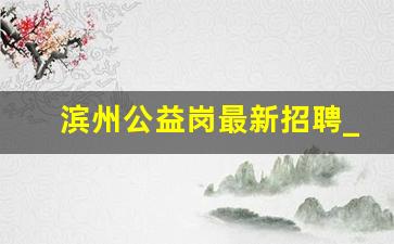 滨州公益岗最新招聘_社工一般去哪里应聘