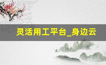 灵活用工平台_身边云灵活用工