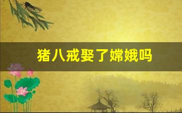 猪八戒娶了嫦娥吗