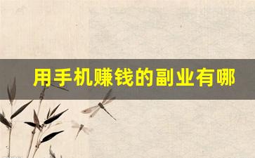 用手机赚钱的副业有哪些