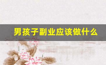 男孩子副业应该做什么