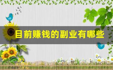 目前赚钱的副业有哪些_第二收入副业排行