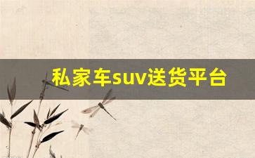 私家车suv送货平台_私家车干点什么挣钱