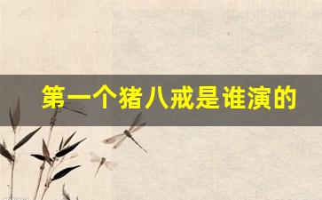 第一个猪八戒是谁演的_西游记猪八戒谁演的最好