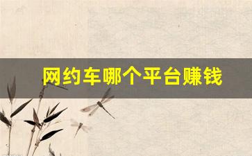 网约车哪个平台赚钱