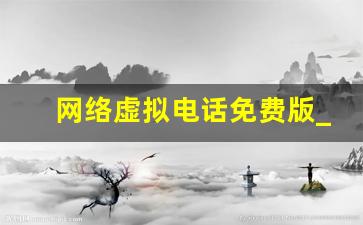 网络虚拟电话免费版_无卡打电话app