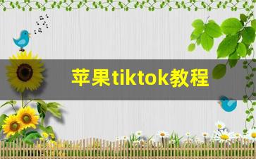 苹果tiktok教程_tiktok的下载方法