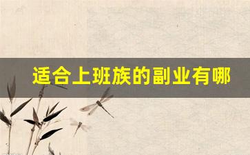 适合上班族的副业有哪些_适合上班族的兼职小生意