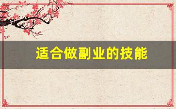 适合做副业的技能